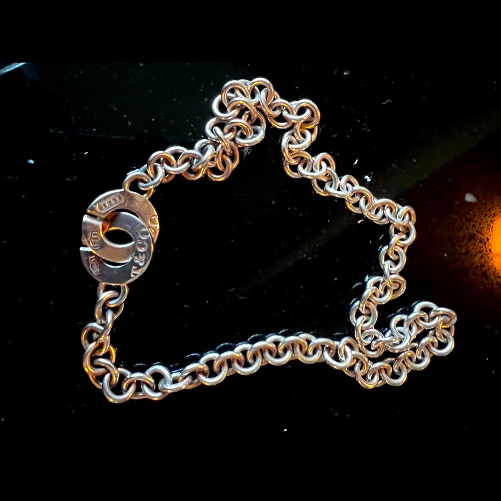 Tiffany 16 in sterling silver choker necklace